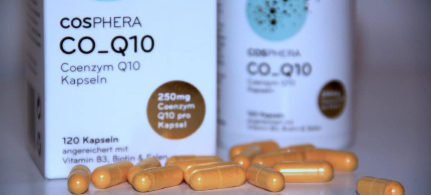 cosphera coenzym q10 kapseln orange und dose